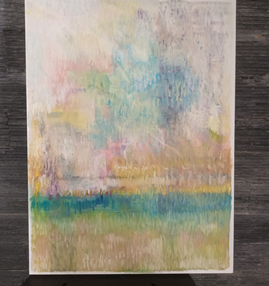 huile sur toile. 65 X 80 cm